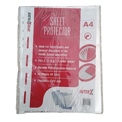 

PP Pocket/ Sheet Protector A4 Inter-X