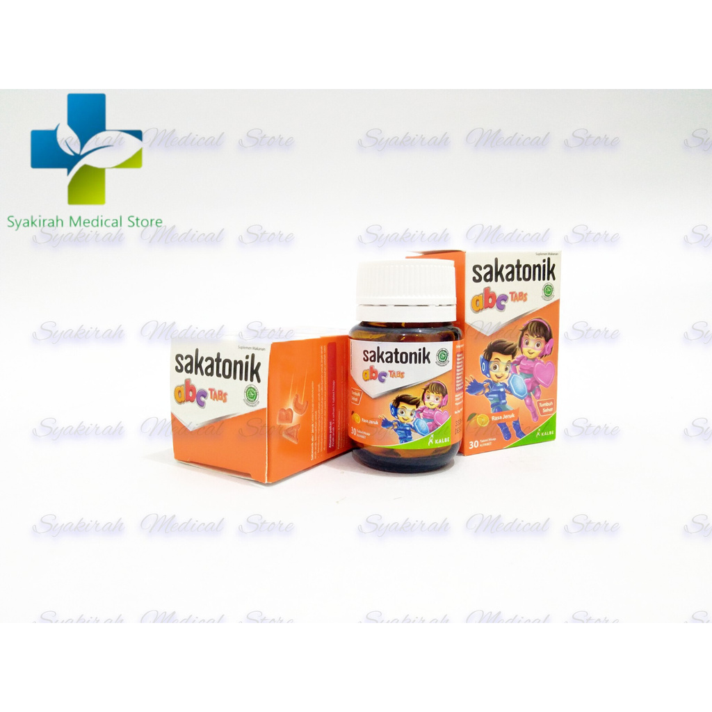 Original Sakatonik ABC 30 Tablet Hisap Rasa Jeruk / Permen Multivitamin Anak