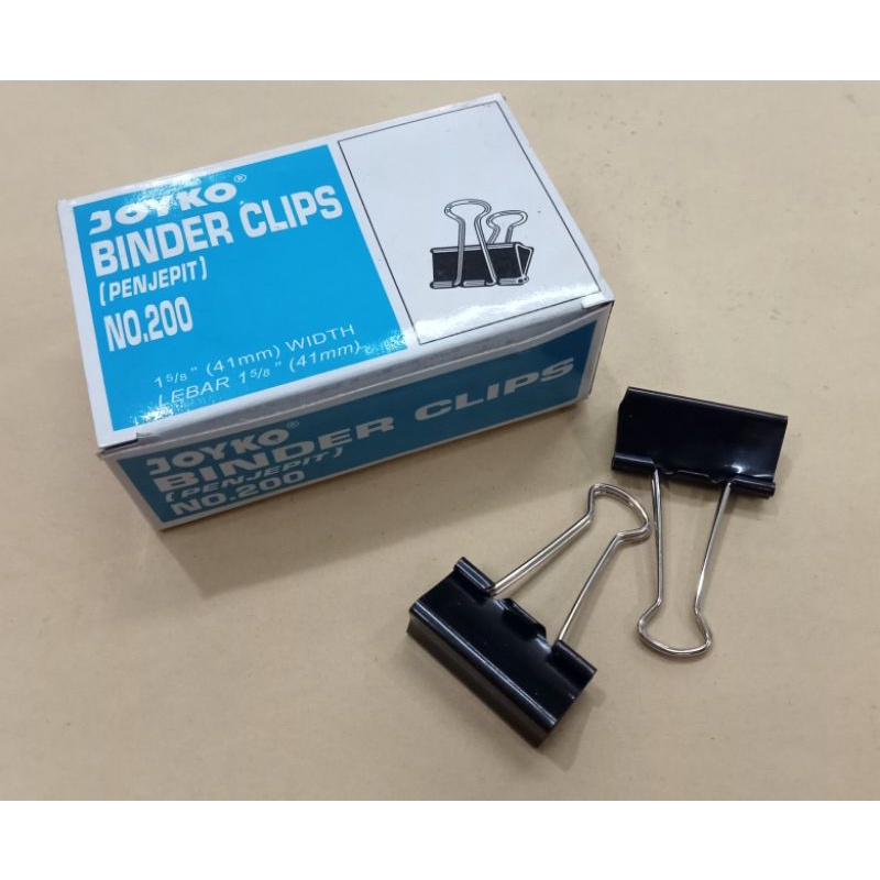 

BINDER CLIPS NO.200/PENJEPIT KERTAS