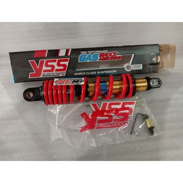 SKOK SHOCK ABSORBER SHOCKBREKER BREKER YSS DTG GOLD RED EMAS MERAH UK 310 MM MIO VARIO BEAT SCOOPY