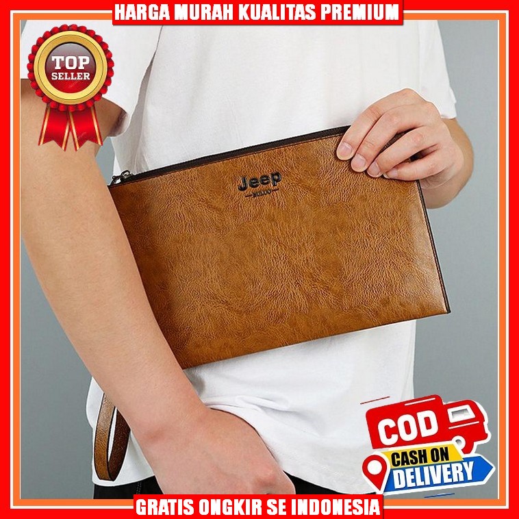 Clutch Bag Pria Hand Bag  Pouch Clutch Casual N6I3 Laki Laki Original Simple Tas Genggam Cowok Multi