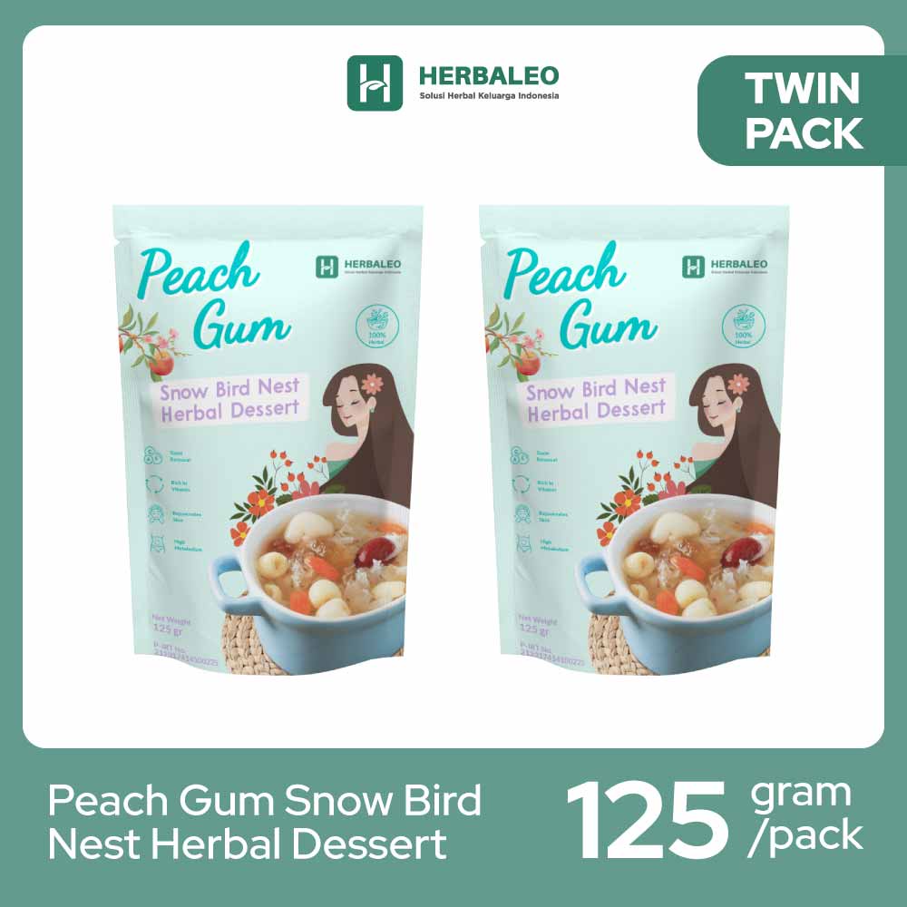 

Herbaleo -Twinpack Peach Gum Snow Bird Nest Herbal Dessert