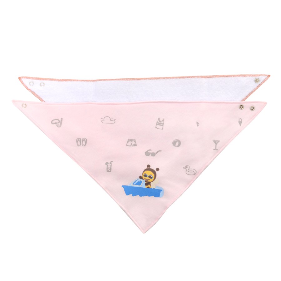 Babybee Triangle Bibs/ Slaber/ Celemek Segitiga 2in1