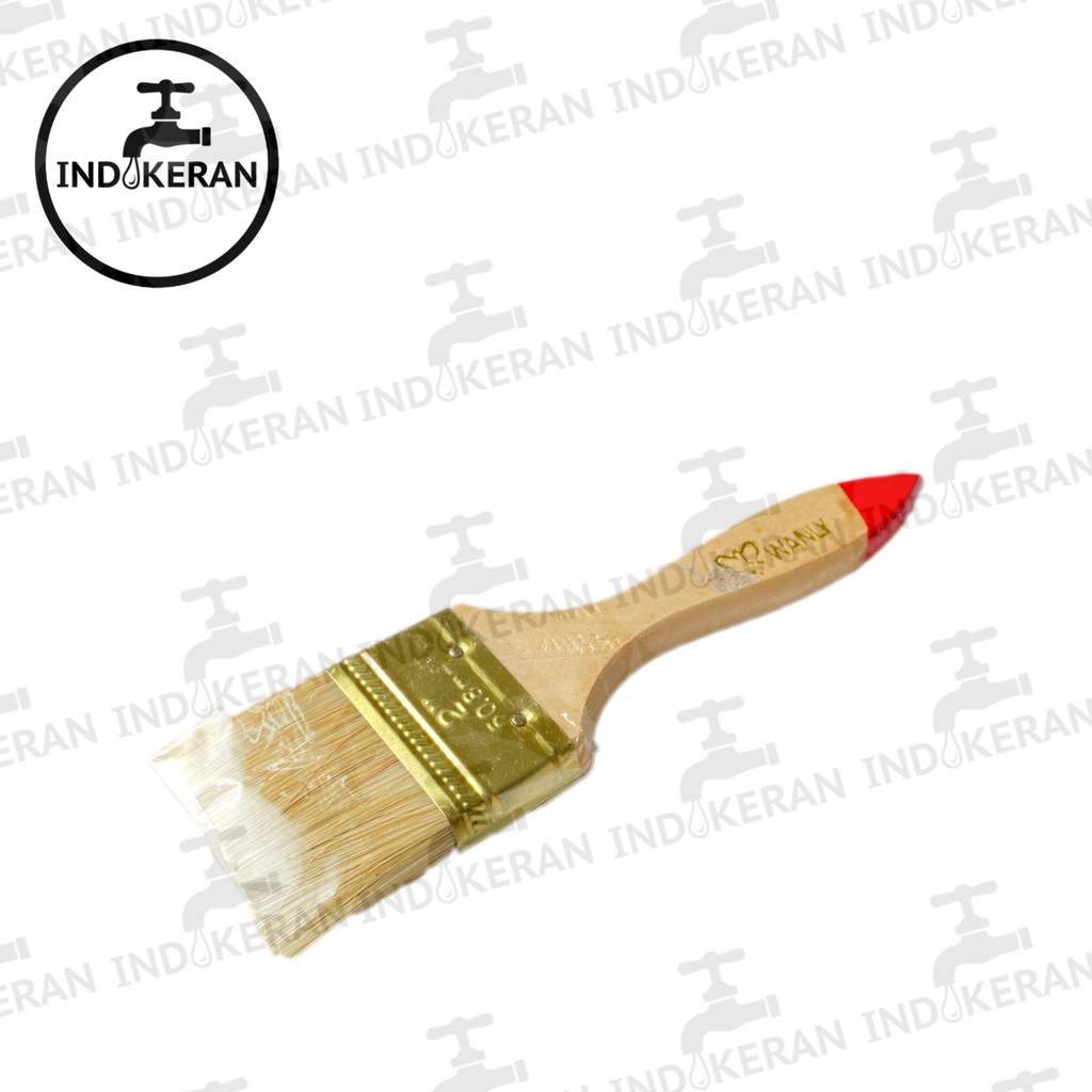 INDOKERAN - Kuas Cat Serbaguna Gagang Kayu - High Quality