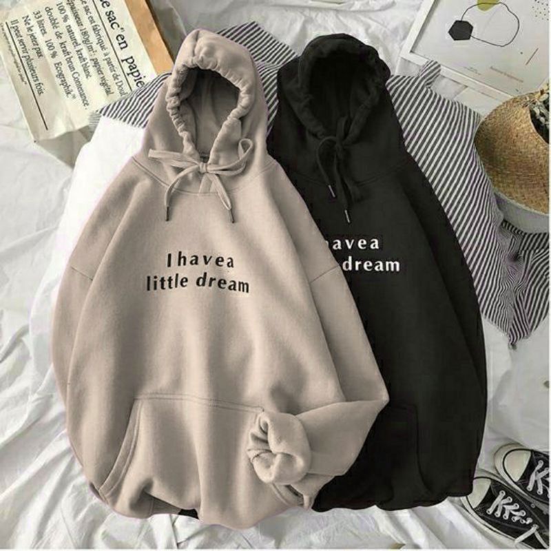 S - XXXXXL(6XL) Hoodie I HAVE A LITTLE DREAM BIGSIZE Pria Wanita Jaket Sweater Jumbo OVERSIZE 6XL 5XL 4XL 3XL 2XL XL M S Mint