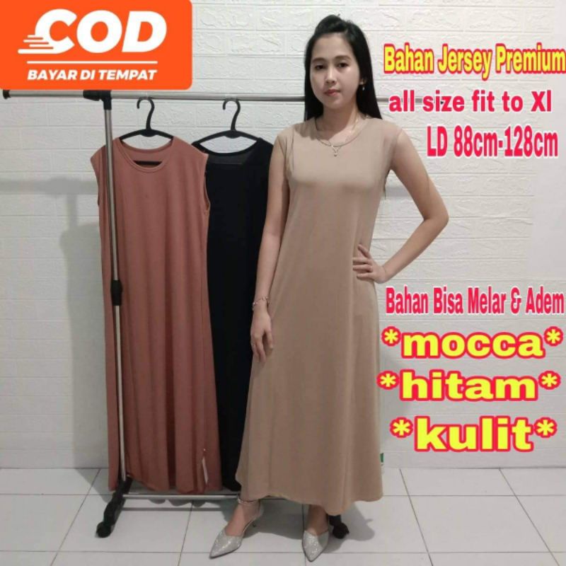 Inner Dress Tanpa Lengan/Inner Dress/ Manset Gamis tanpa Lengan/Manset Gamis