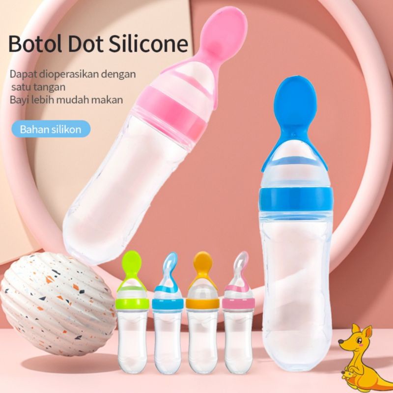 Sendok Makan Bayi Botol Dot Silicone Botol Dot Mpasi