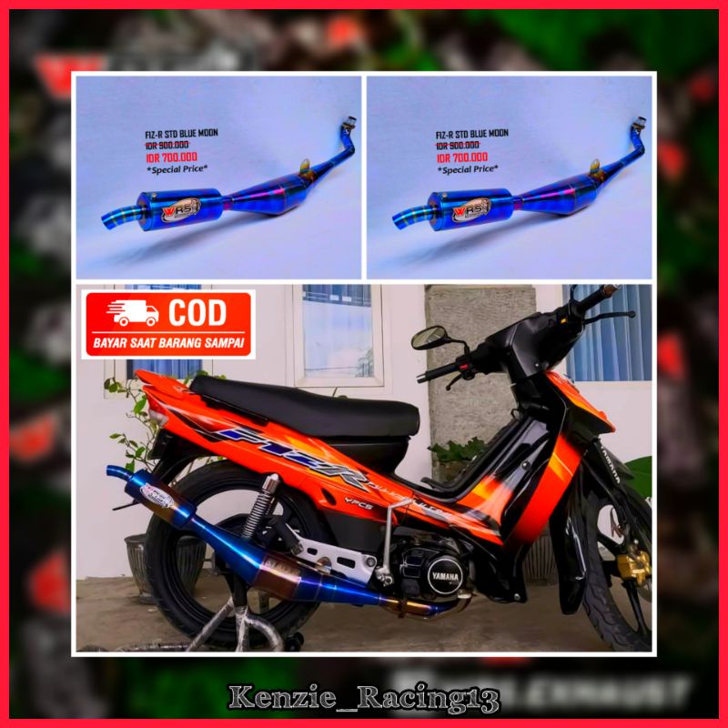 Knalpot Racing Fiz R Bluemon Wrs Exhaust Cod Bayar Ditempat