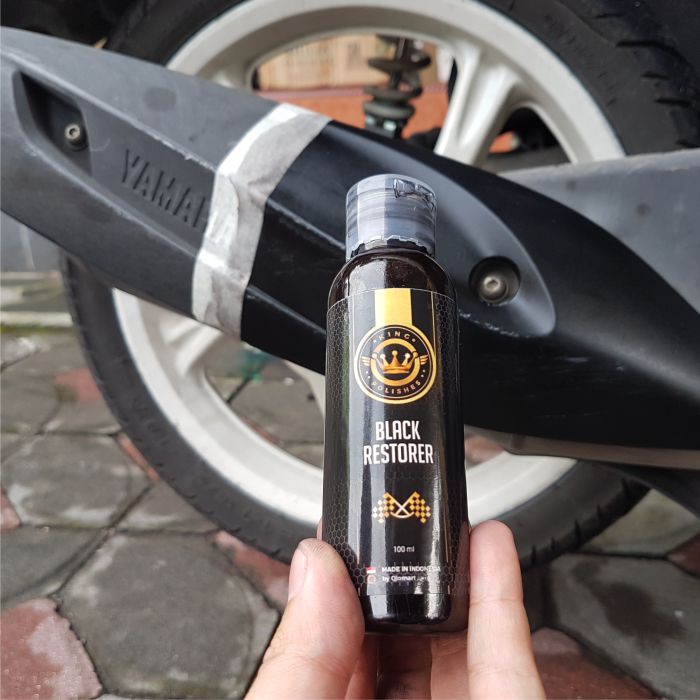 Trim Restorer Obat Penghitam Plastik Mobil not Silikon With Doff Protection [BLACK DOFF 2 IN 1]