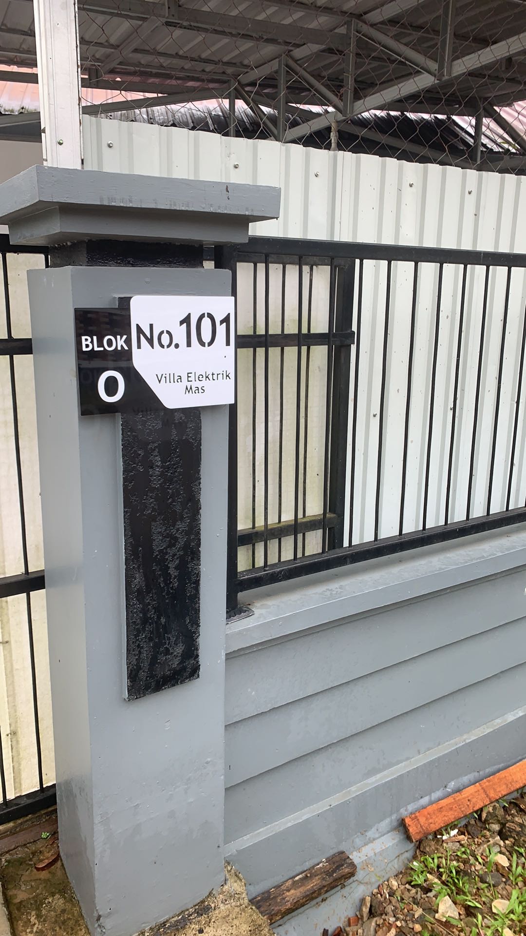 Nomor Rumah Acrylic/akrilik Modern Minimalis Model 002