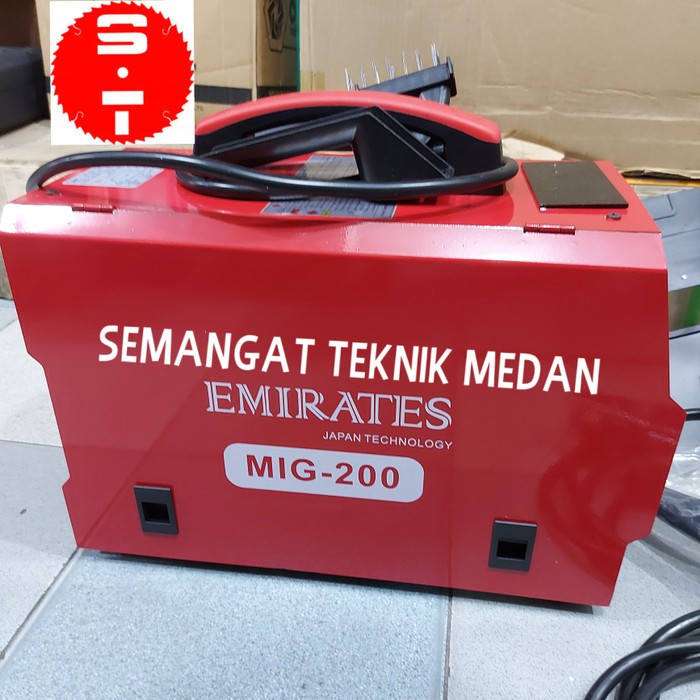MIG-200 MESIN TRAFO LAS MIG STAINLESS MMA TANPA GAS CO2 200A EMIRATES