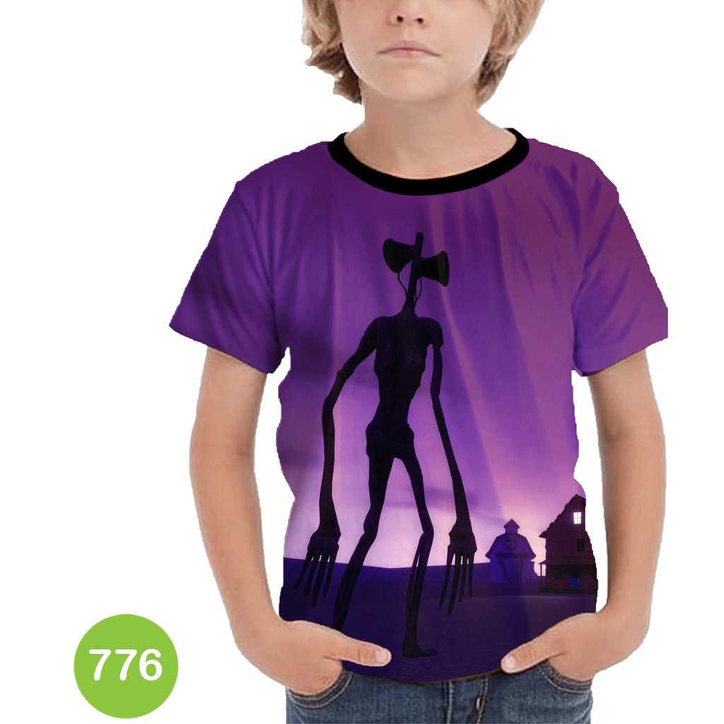 Baju Anak Siren Head Baju 3D Kartun TV Animasi #COWO-776