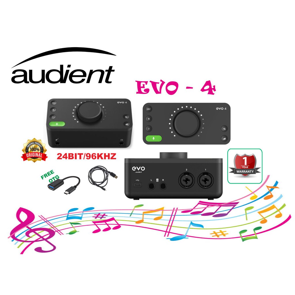 Audient Evo4 Evo 4 Evo 4 Soundcard Usb Shopee Indonesia