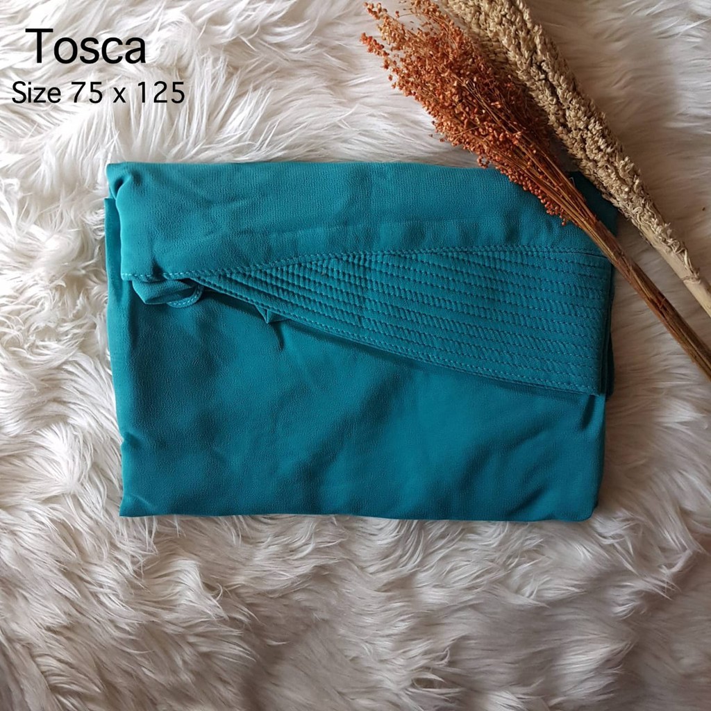 Hijab Jilbab Khimar Raudah Kancing-TOSCA