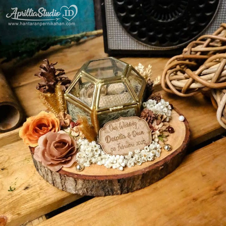 KOTAK CINCIN RINGBOX BANNY RUSTIC - GRAFIR