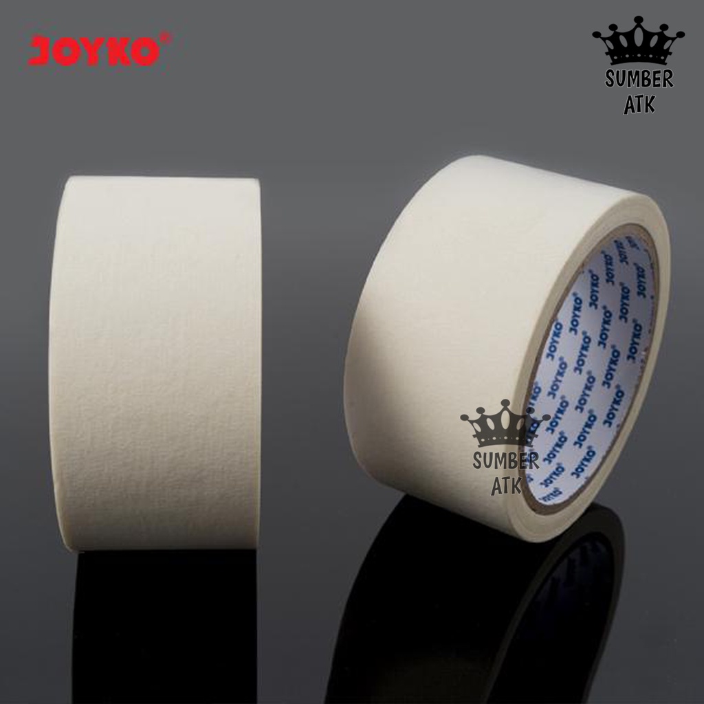 

Masking Tape Lakban Kertas Warna Cream Joyko 48 mm x 20 meter