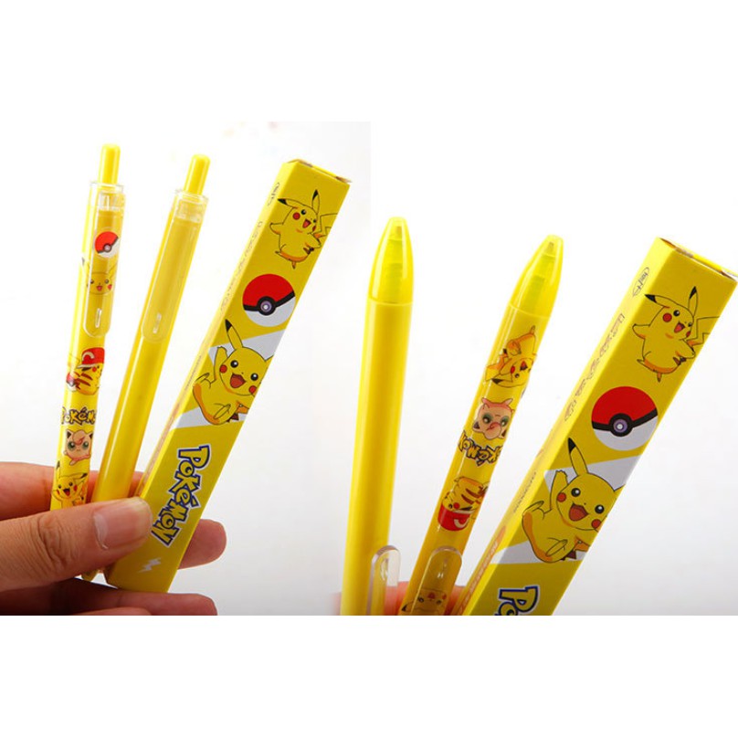 Set Pulpen Gel dan Sticker Karakter Pikachu / Bolpoin Pokemon Pikachu dengan Stiker DIY / DIY Pulpen Pikachu / DIY Stiker Bolpoin Pikachu