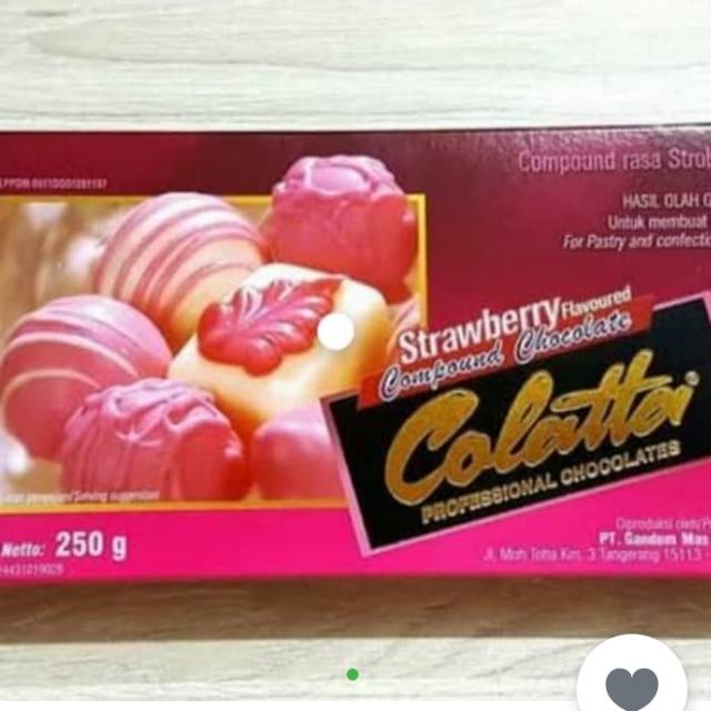 

COLATTA CHOCLATE STRAWBERRY COMPOUND 250 GR