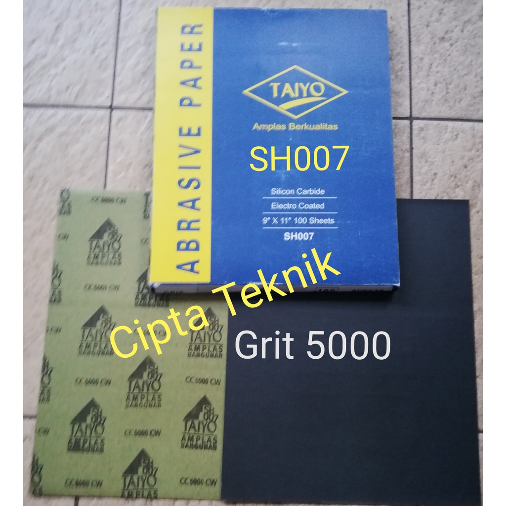 Amplas Kertas Taiyo Grit 5000 type SH007 Abrasive Sand Paper CC 2000 CW Kertas Pasir Grit5000