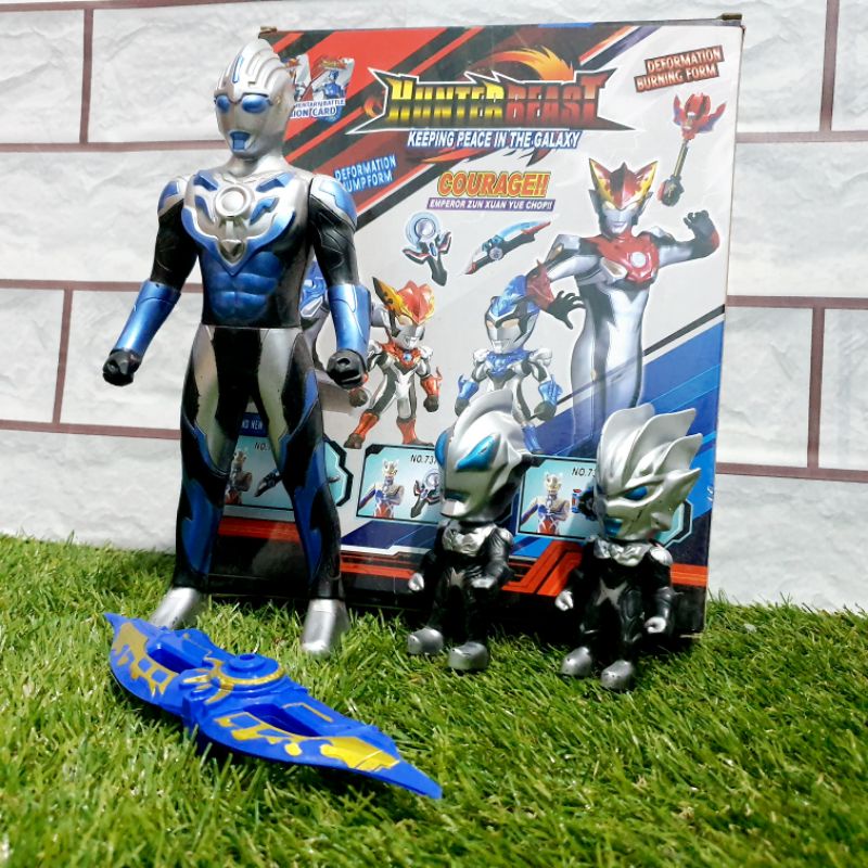 MAINAN SET MINIATUR ULTRAMAN 2 IN 1 ANAK EDUKATIF - MAINAN KADO ANAK