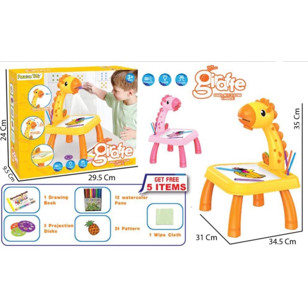 Meja Proyektor Anak Meja Gambar Anak Mainan Edukasi Anak Meja Lukis Anak Motif Mainan Proyektor-1