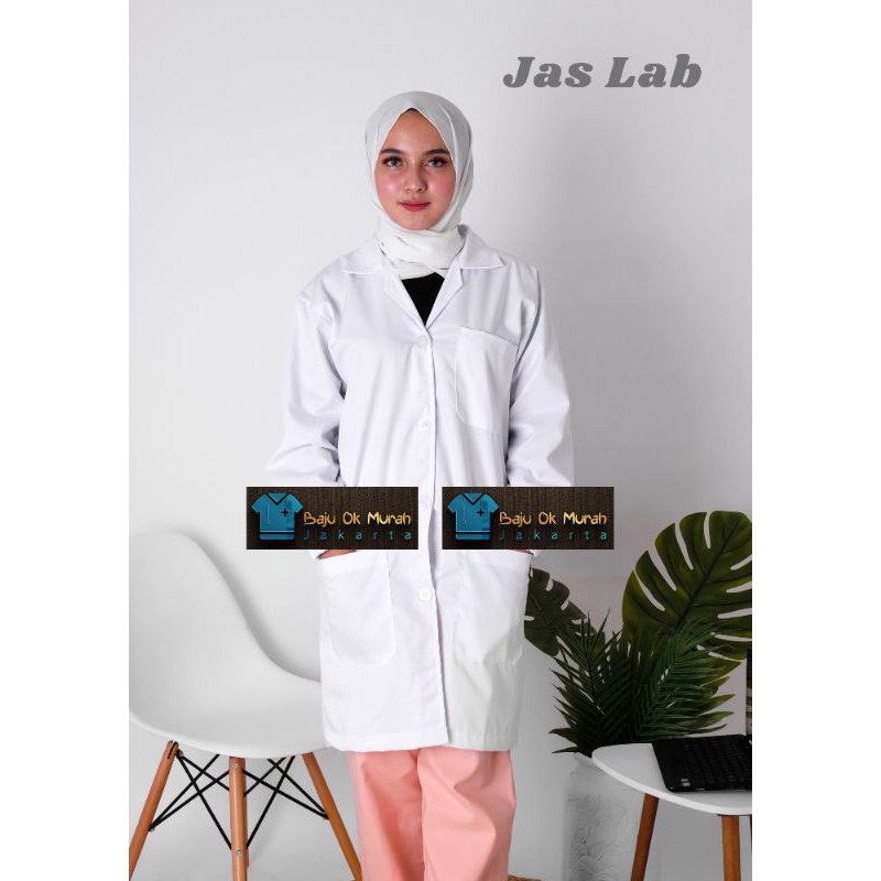 Jas Laboratorium / Jas Lab / Lab Coat /Jas Lab SMA /Jas Lab Kuliah