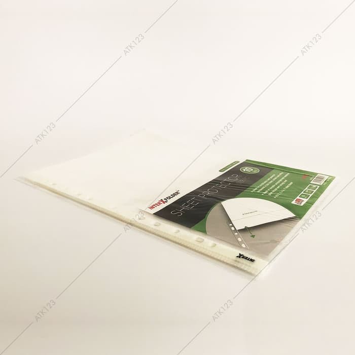 

Stok Ready Sheet Protector PP Pockets Folio isi 10 Lembar Inter X Folder Diskon