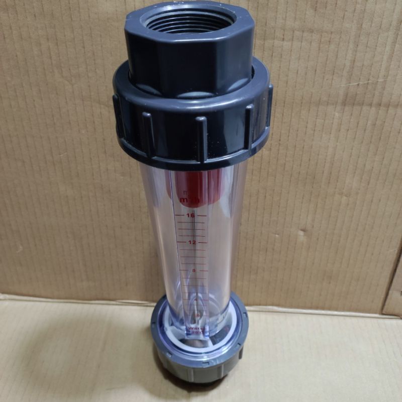 Rota meter Drat 1.5 inch 1.6-16m3/h ( flowmeter kapasitas 16 ribu kubik)