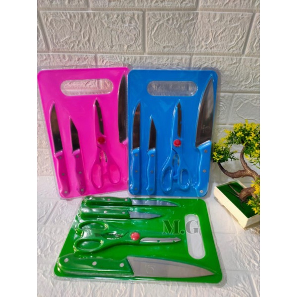 pisau satu set/pisau tajam/pisau dapur