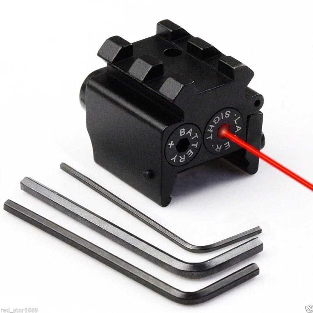 Tactical Red Dot Laser Sight 532nm Picatinny Mount / Laser Senapan Angin Siang Malam Pcp Merah Airsoft Gun Ori Termurah / Laser Tembak Warna Merah Tigur Jarak Jauh 300 Meter / Laser Scope Nyala Titik Merah / Red Dot Laser Senapan Kunci L / Laser Berburu