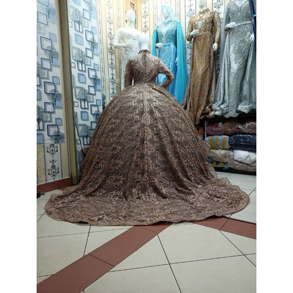 gown pengantin barby