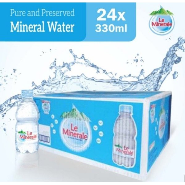 LE MINERALE BOTOL 330ML PER DUS ISI 24 BOTOL/LE MINERALE BOTOL MINI