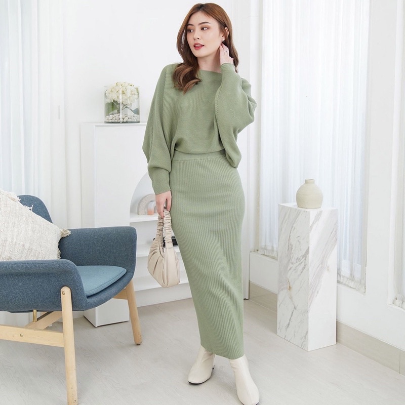 SET RAJUT BATWING | BAJU RAJUT BATWING ALL SIZE