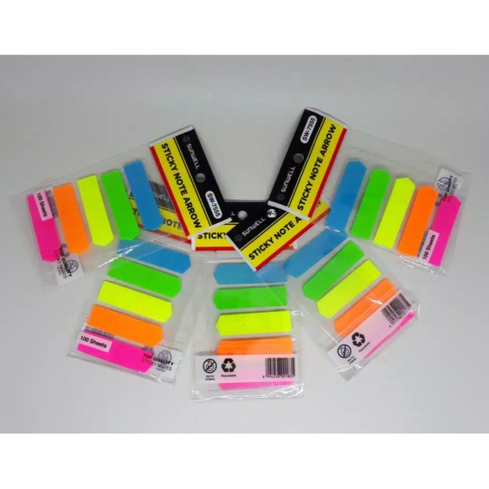 

Dijual STICKY NOTES PEMBATAS BUKU PLASTIK PANAH STICK NOTES WARNA WARNI Limited