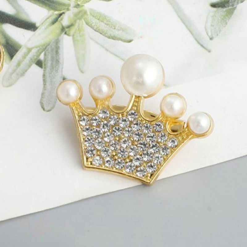 Brooch / bros cantik / bros jilbab / bros murah / bros murmer / bros love / bros geometri / Bros Mewah Bros Elegan Bros Hijab Bros Kebaya Bros Dada bros Tuspin Bros Pin Btrooch Korean Style Brooch AKsesories Jilbab Accessories BRS-B02 Bros Daily BZO-CROWNMIN