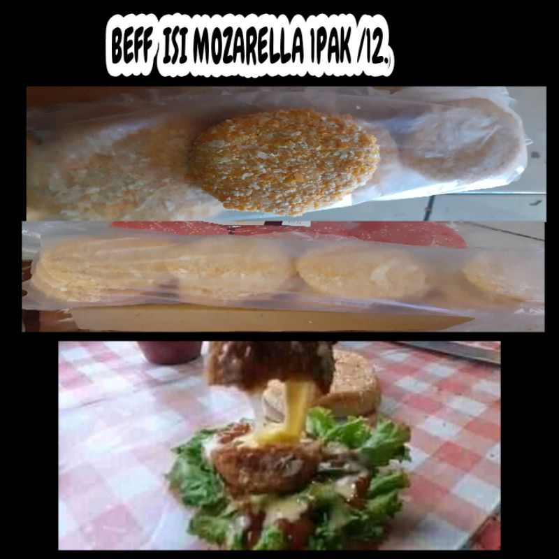 

BEFF SOSIS MOZARELLA,UNTUK DI BURGER,1pack isi 12biji