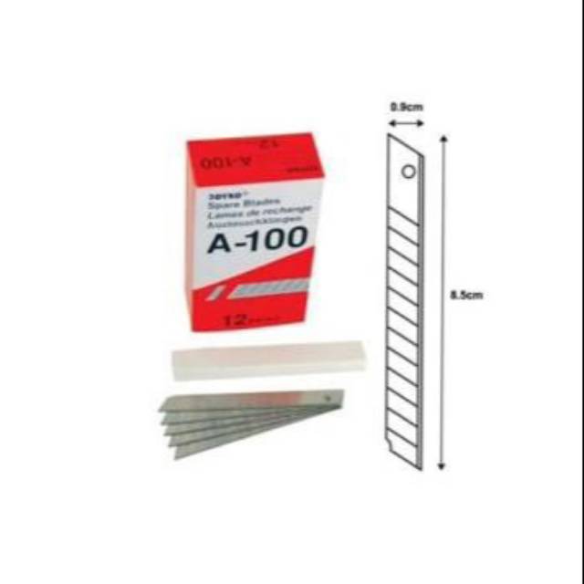 

Isi Cutter Joyko Kecil A100 / Refill Cutter Blade A-300