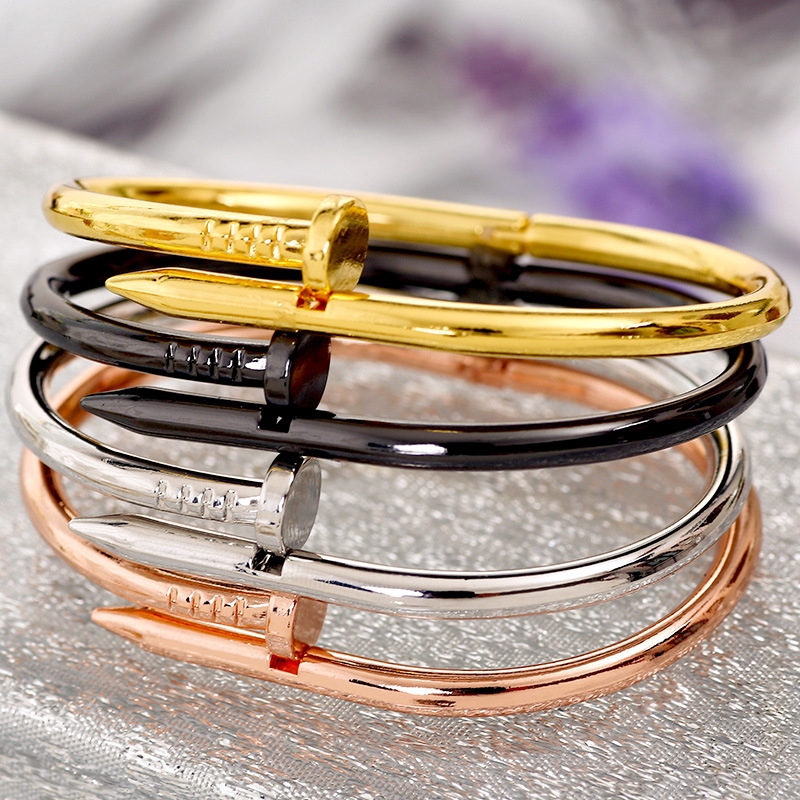 Gelang Bangle Pasangan Bahan Stainless Steel Titanium