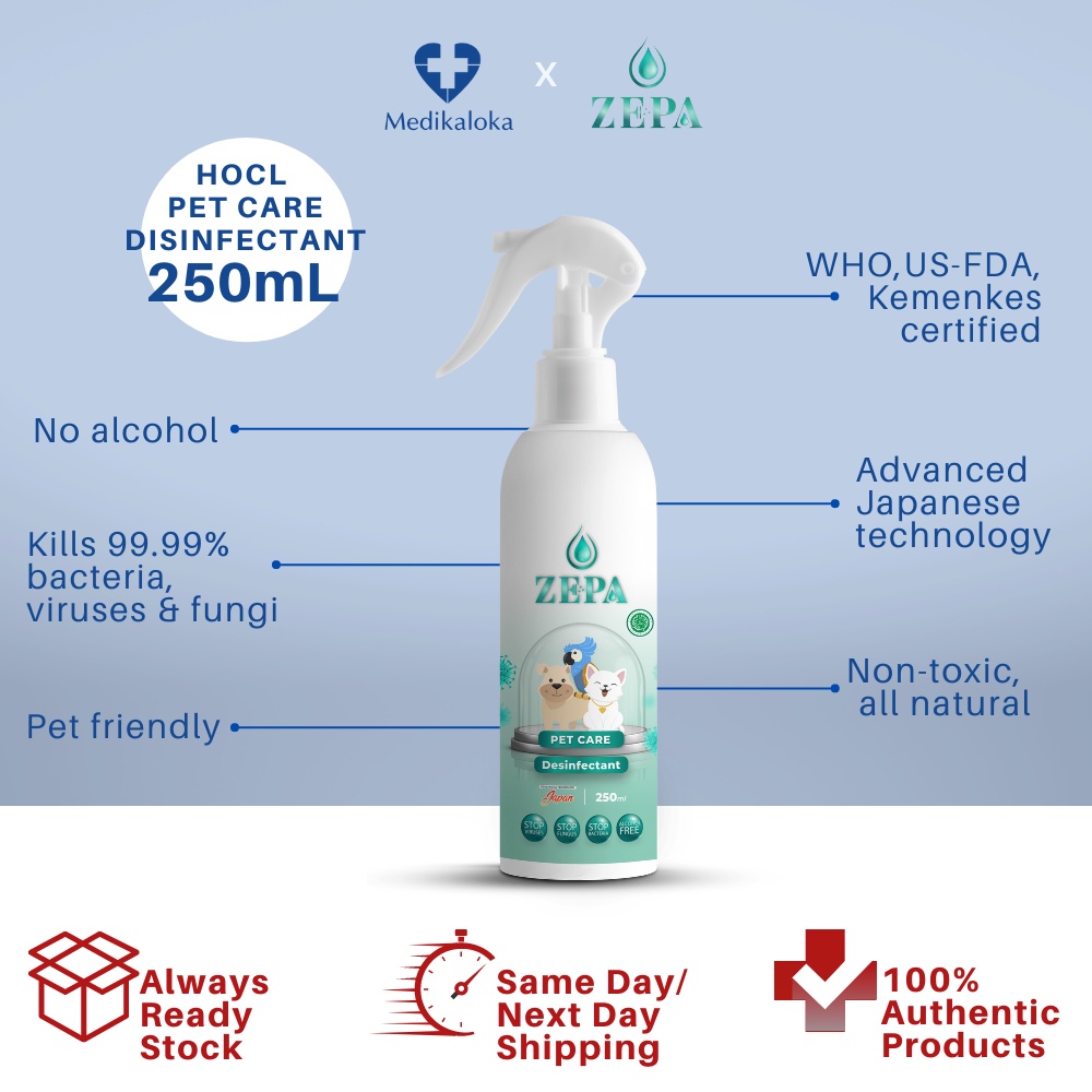 Pet Care Disinfectant Spray HOCl 250mL
