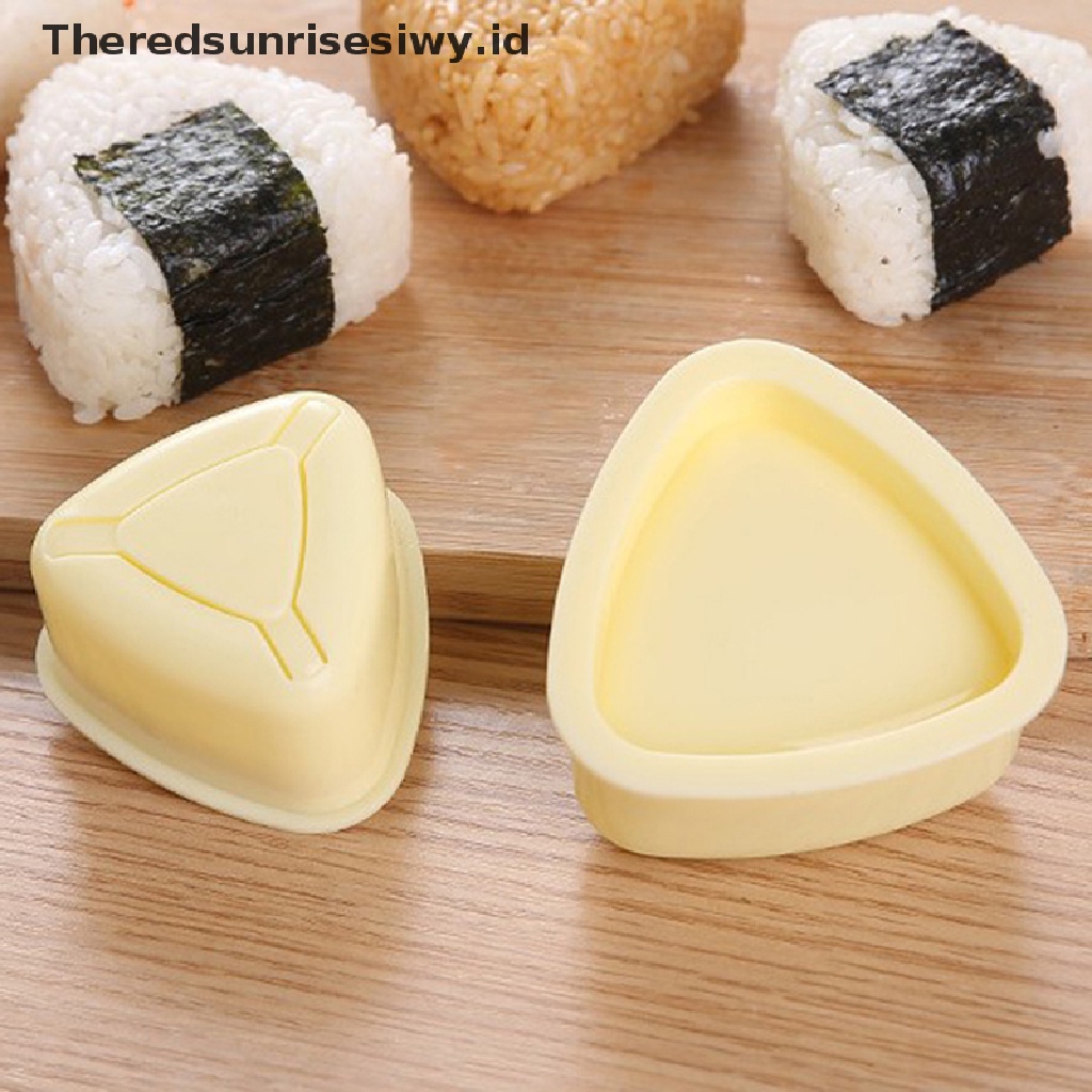 # Alat Rumah Tangga # 3pcs / Set Cetakan Sushi / Onigiri / Nasi Bentuk Segitiga DIY