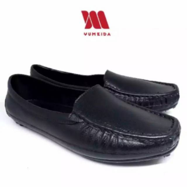 F085 Yumaida - Sepatu Fantopel Karet Untuk Kerja Hitam Polos Size 36 - 41