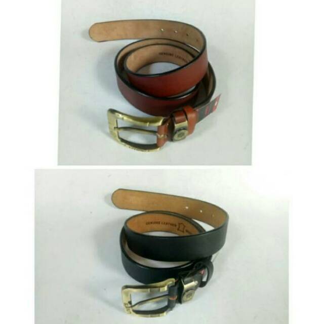 Sabuk kulit sapi asli pria ikat pinggang men belt 100% kulit asli panjang 120cm sabuk engkel