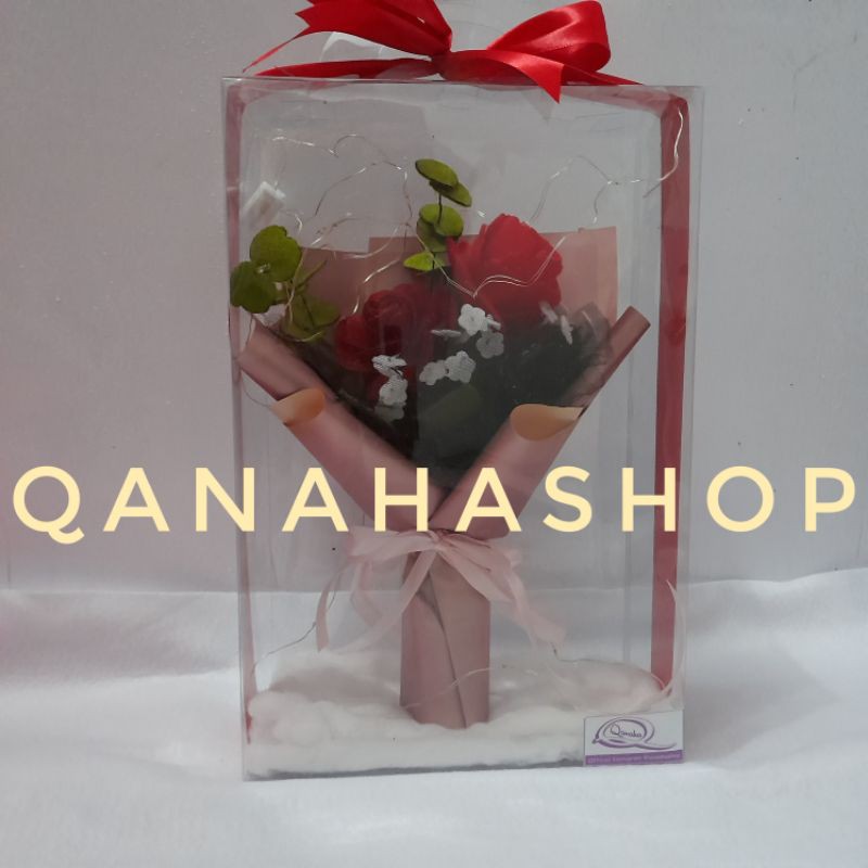 Kotak Mika Boneka Besar Tinggi 27 - 30 cm (HANYA MIKA TANPA BUKET BUNGA)