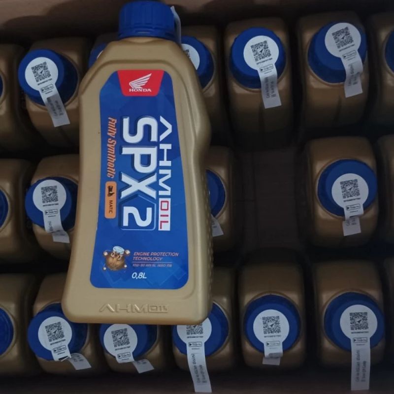 OLI SPX2 AHM Oil SAE: 10W-30 Satu dus isi 24 Botol