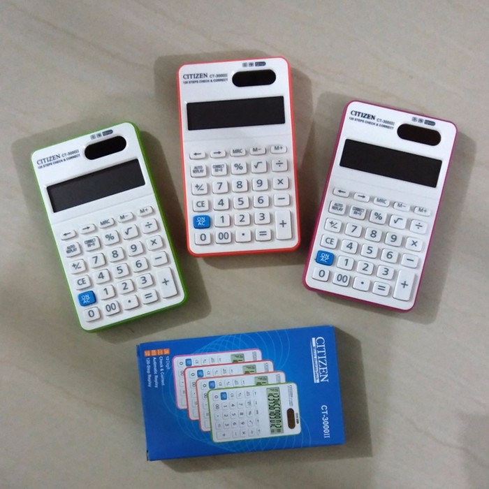 

Kalkulator Citizen CT-3000 Tampilan 12 Digit MURAH