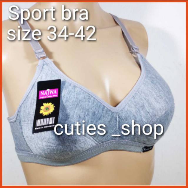 BRA NAJWA- DISTY - sporty bra - non busa - sz 34-42