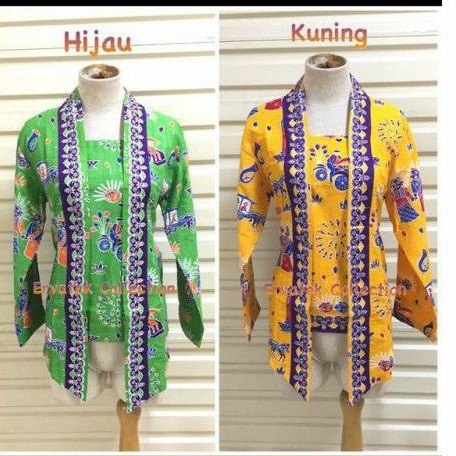  Kebaya  Kutubaru Batik Wanita Motif Ondel Ondel KK11 