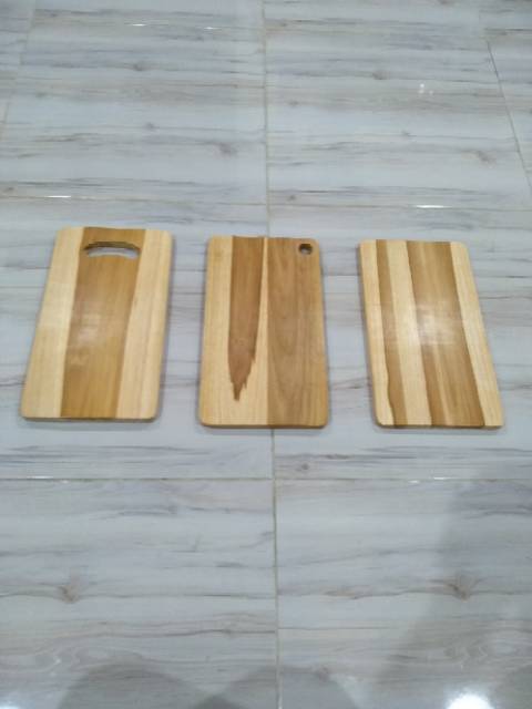 Talenan Kayu JATI 34 x 18 cm MURAH / Wooden Cutting Board