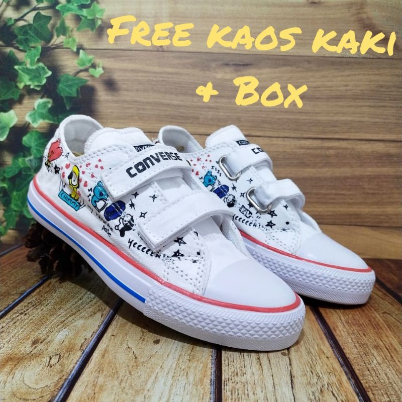 SEPATU CONVERSE ANAK BT21 BTS SEPATU ANAK PEREMPUAN PREMIUM QUALITY