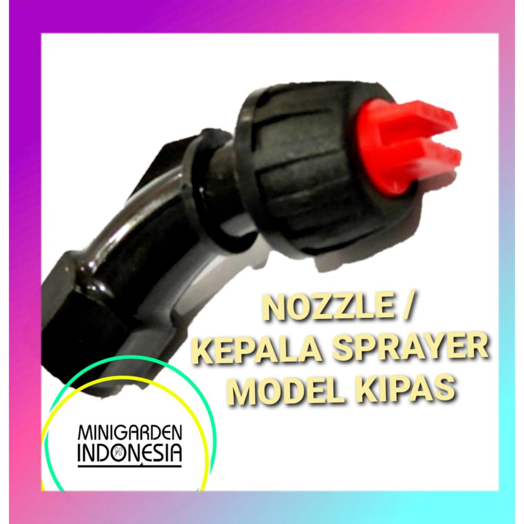 NOZZLE PLASTIK KEPALA SPRAYER MODEL KIPAS spuyer tembak hama siram irigasi taman semprotan elektrik